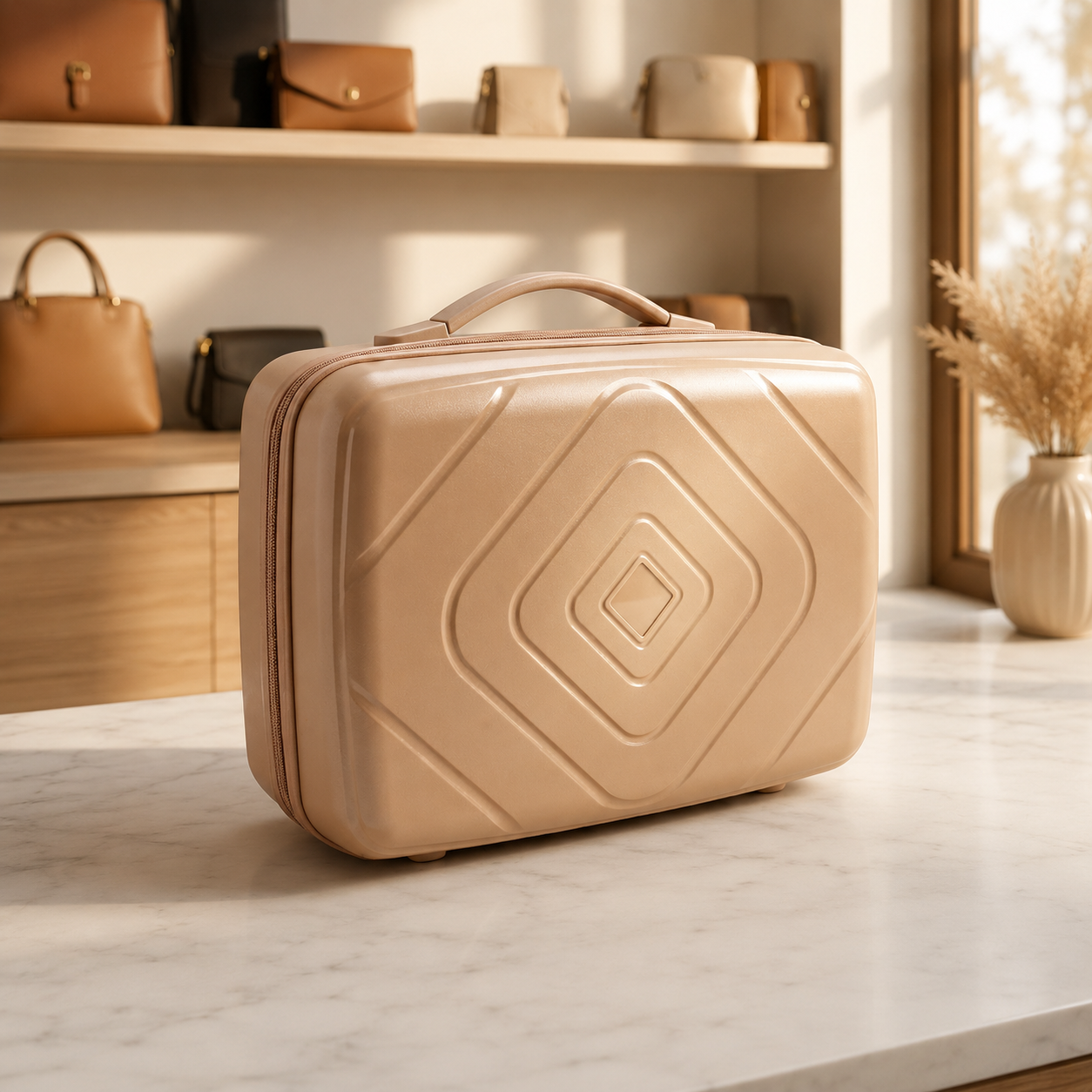 Luxury Hard Shell Travel Makeup & Vanity Storage Case