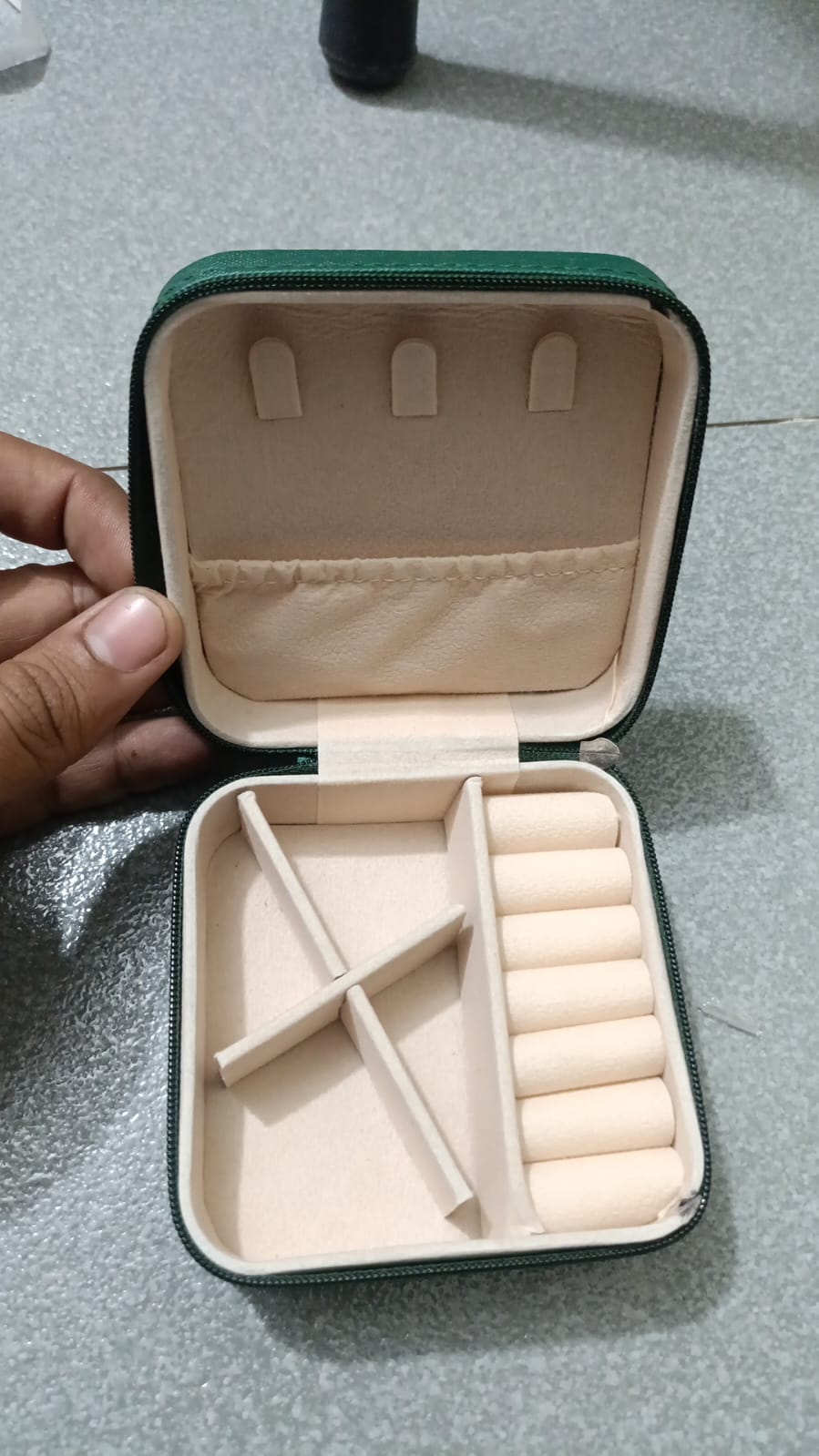 ✨ Portable Jewelry Organizer Box – Elegant Travel Storage Case