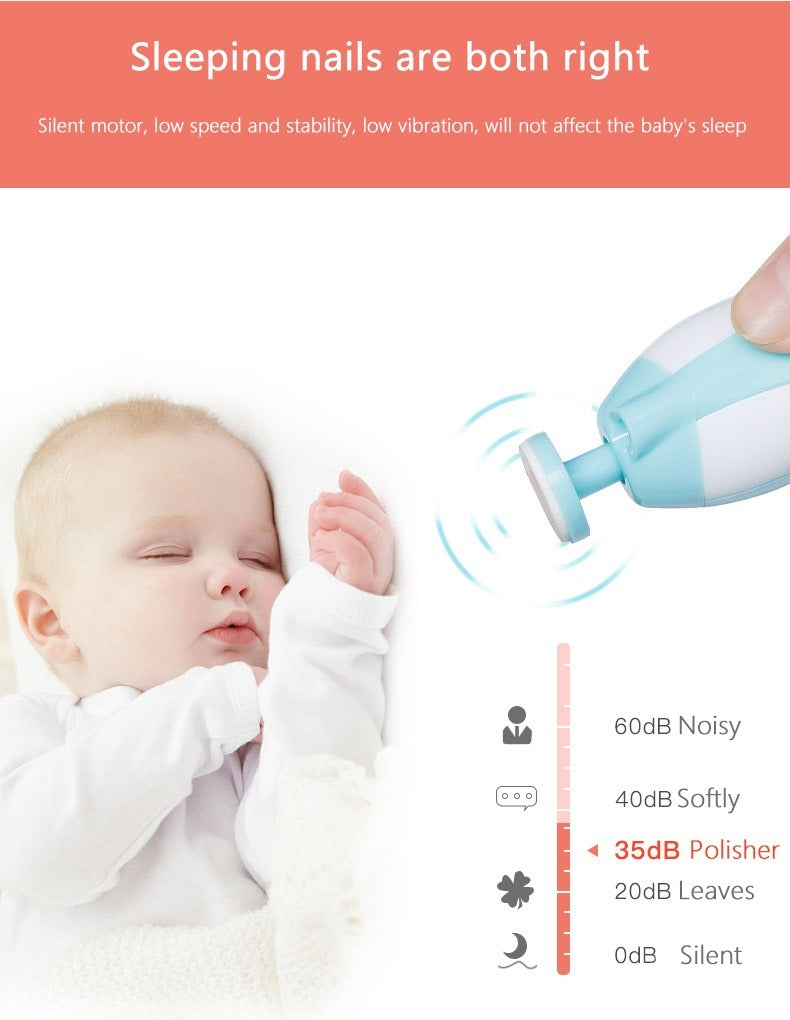 👶 Electric Baby Nail Trimmer – No More Scratches! 💅✨